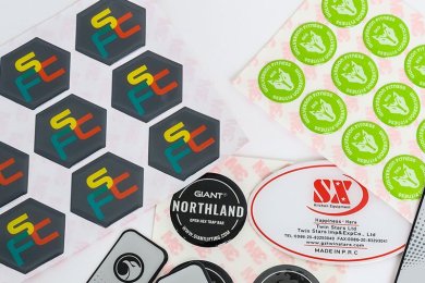 3D dome epoxy stickers